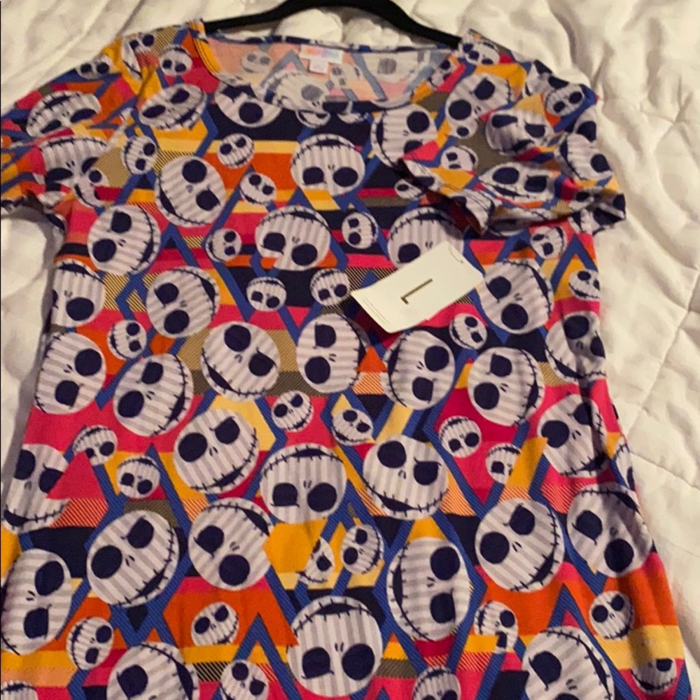 NWT- LuLaRoe Jack Skellington Julia Dress sz- LGE